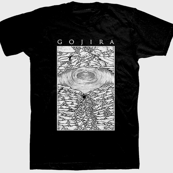 Gojira Shooting Star Black & Wite Band Tee - Picture 1 of 3